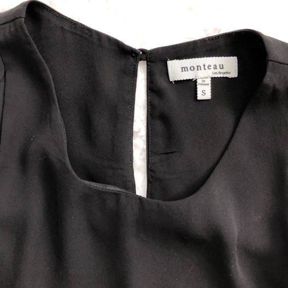 Monteau Sleeveless Asymmetrical Hem Mini Dress - Picture 3 of 6